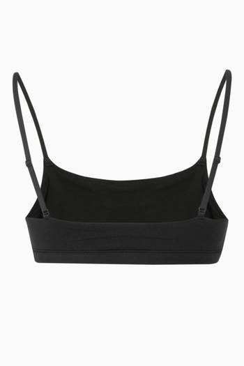 hover state of Cotton Jersey Scoop Bralette    