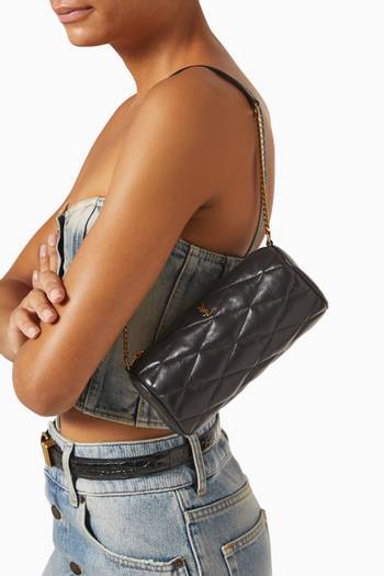 hover state of Sade Mini Tube Bag in Quilted Lambskin