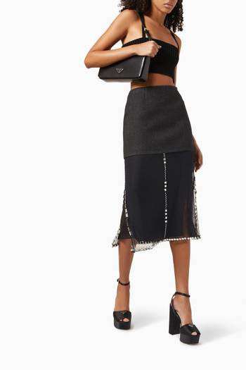 hover state of Embellished Midi Skirt