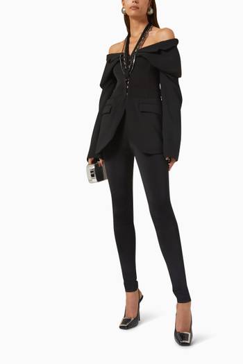 hover state of Corset Tube Blazer in Wool-blend