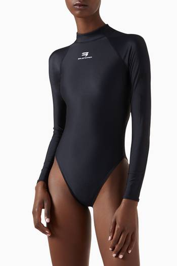 hover state of Sporty Tech One-piece Swimsuit