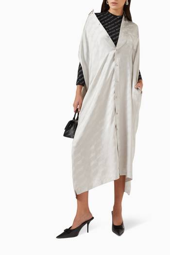 hover state of BB Monogram Shirt Dress in Jacquard