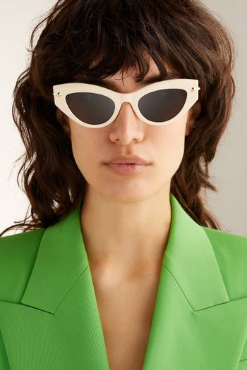 hover state of Studded Sunglasses in Recycled Acetate
