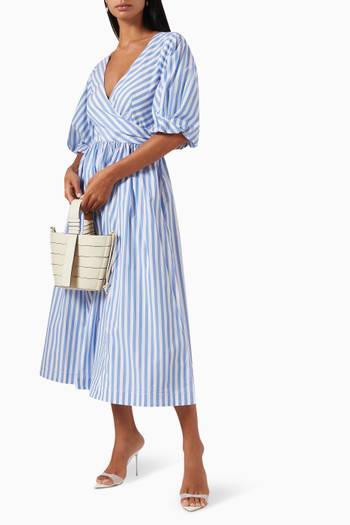 hover state of Jodie Stripe Dress in Cotton