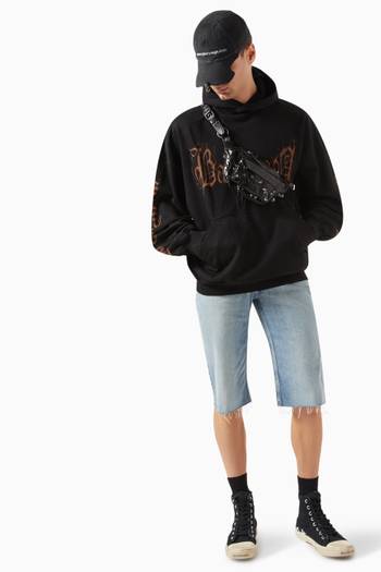 hover state of Heavy Metal Oversized Hoodie in Curly Fleece