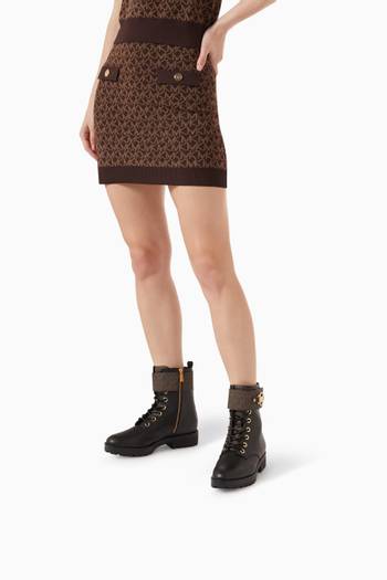 hover state of Rory Lace-up Ankle Boots in Leather