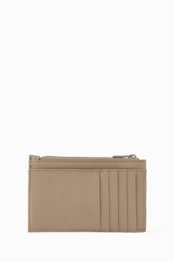 hover state of Crush Long Coin & Card Holder in Quilted Leather