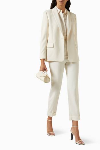 hover state of Shawl Collar Tailored Blazer in Crepe