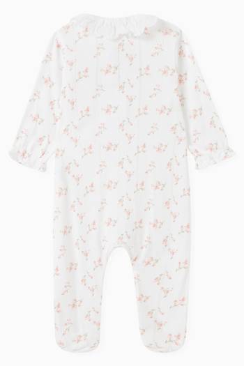 hover state of Flower Print Pyjamas in Cotton