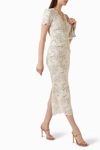 hover state of Midi Dress in Lace