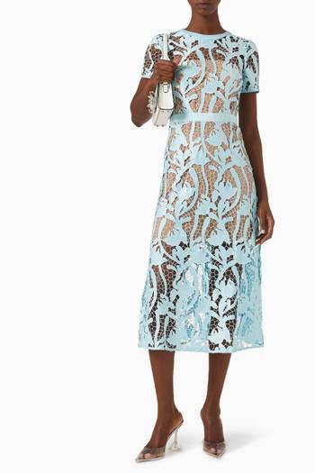 hover state of Cut-out Midi Dress in Lace