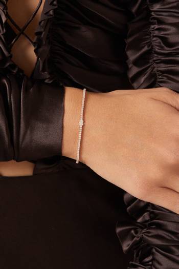 hover state of Stone Bracelet in Rose Gold-plated Sterling Silver
