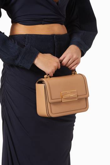 hover state of Diamond Top-handle Bag in Leather