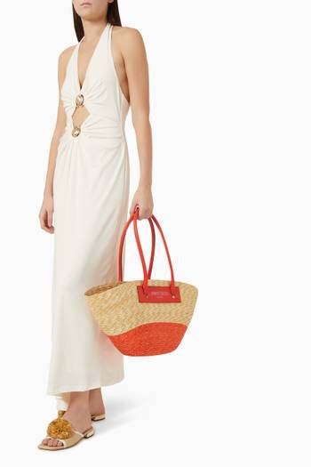 hover state of Beach Basket Tote Bag