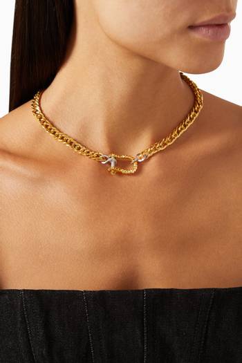 hover state of Savage Beauty Necklace in 24kt Gold-plated Sterling Silver
