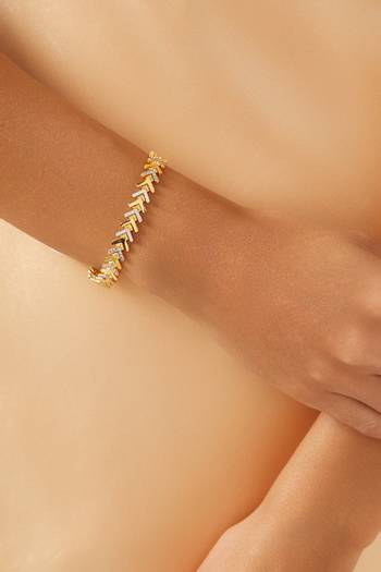 hover state of Love Inspo Bracelet in 24kt Gold-plated Sterling Silver