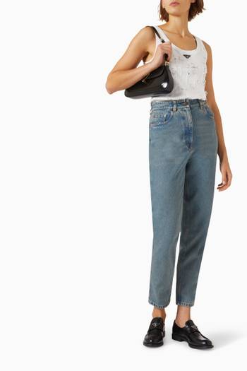 hover state of High-rise Jeans in Denim