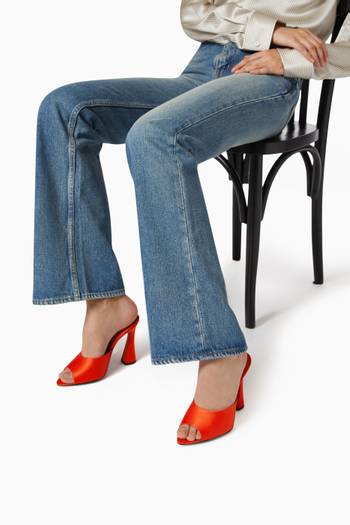 hover state of Suite 105 Mules in Satin-crepe