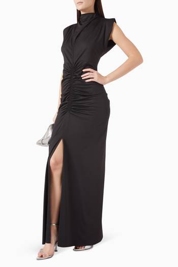 hover state of Ruched Gown in Stretch Jersey