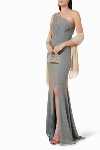 hover state of One-shoulder Maxi Dress in Jersey