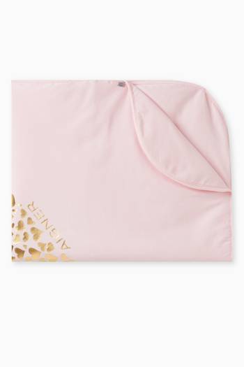 hover state of Foil Logo Baby Blanket in Pima Cotton
