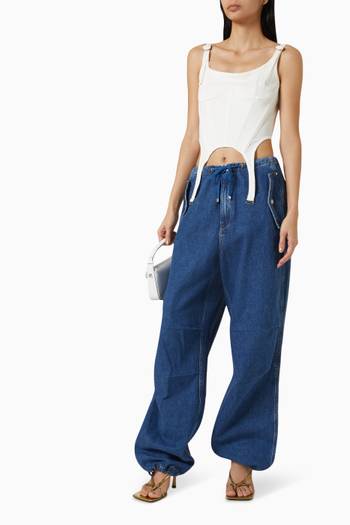 hover state of Parachute Toggle Jeans in Denim