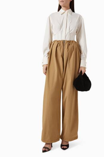 hover state of Blouson Pants in Cotton-blend