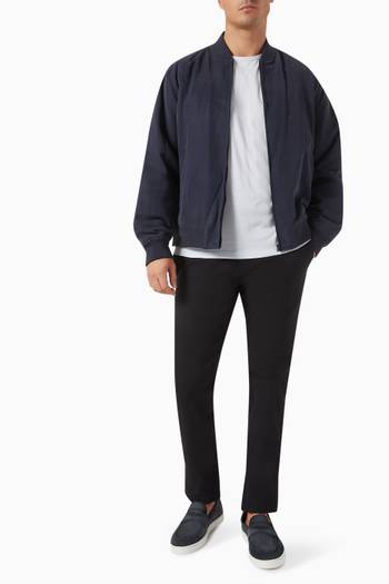 hover state of Olivard Bomber Jacket in Fluid Twill
