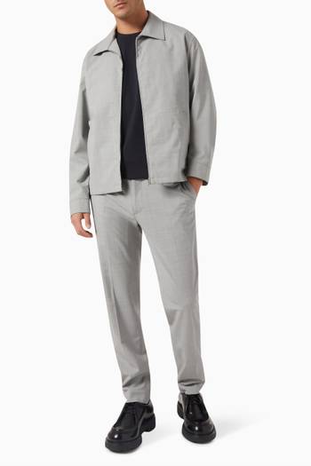 hover state of Hazelton Zip Jacket in Stretch Wool