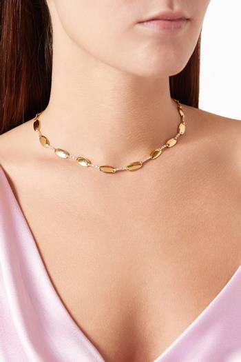 hover state of Choker Necklace in 24kt Gold-plated Sterling Silver