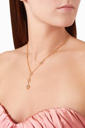 hover state of Lariat Necklace in 24kt Gold-plated Sterling Silver