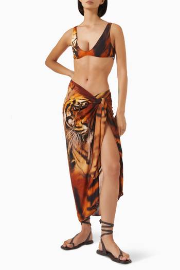 hover state of Roberto Cavalli x SKIMS Printed Pareo