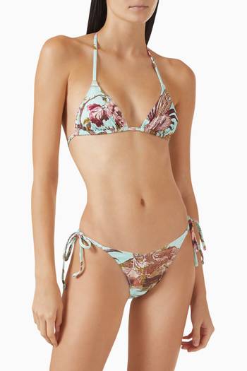 hover state of Roberto Cavalli x SKIMS Signature Swim Triangle Bikini Top