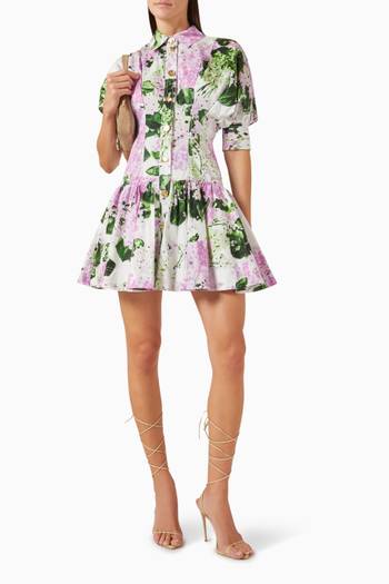 hover state of Alexa Mini Dress in Cotton