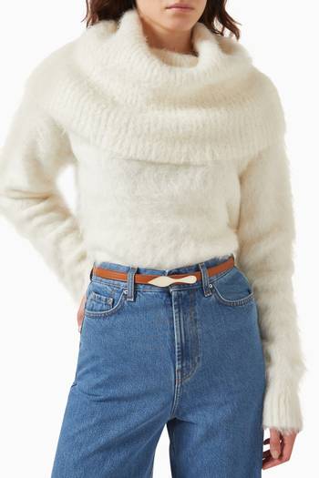 hover state of حزام بيتينا بوجهين جلد عجل