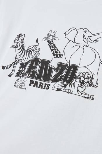 hover state of Logo-print T-shirt in Organic Cotton