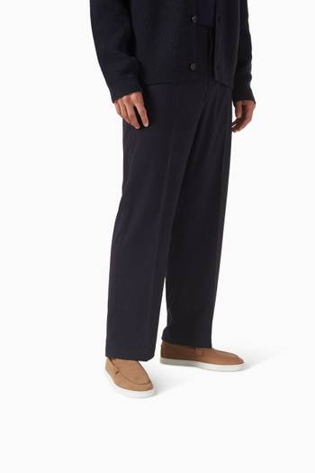 hover state of Moonboat Loafers in Reversed Nubuck Leather