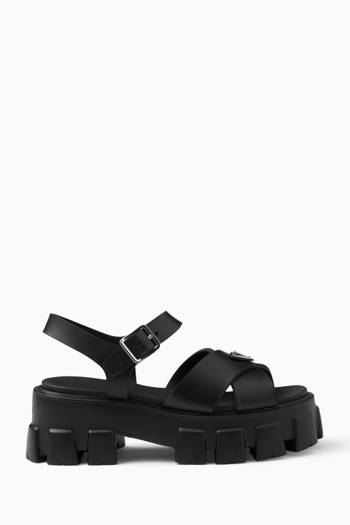 Monolith Sandals in Rubber