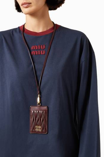 hover state of حافظة بطاقة هوية جلد نابا مبطن