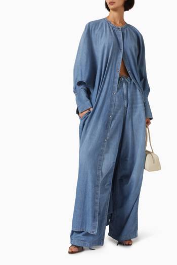 hover state of قميص كاسيا بقصة طويلة دينم