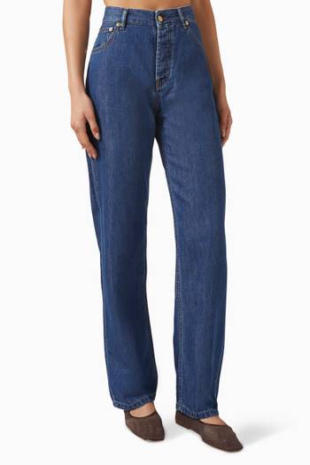 بنطال جينز ليز بقصة بويفريند دينم تينسيل