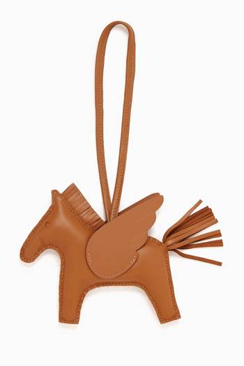 Unused Rodeo Pegase PM Bag Charm in Milo Lambskin