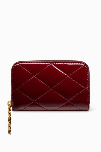 محفظة بيجو بشعار كاساندر جلد لامع