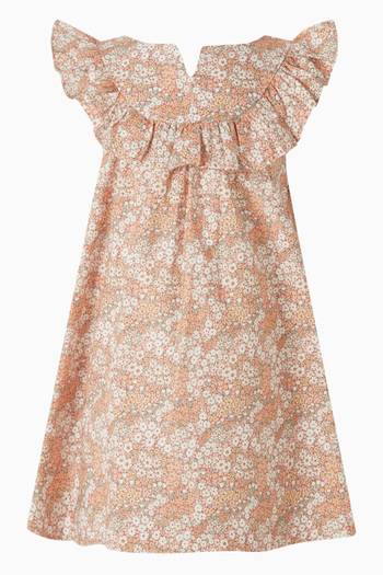 فستان بيكنيك بنقشة 