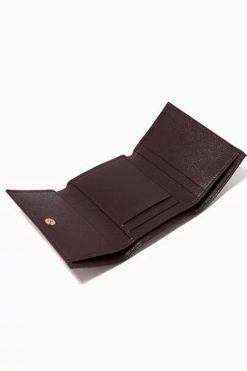 Small Continental Wallet in Dauphine Leather    