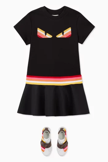 Monster Eyes Dress in Cotton Jersey  
