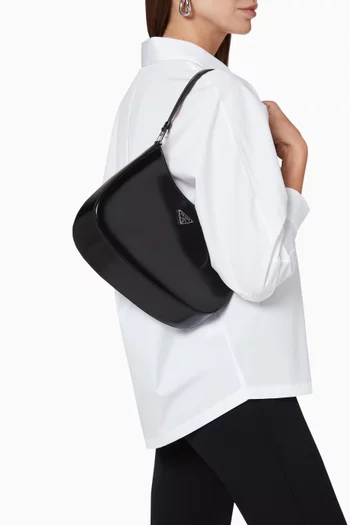 Cleo Shoulder Bag in Brushed Leather   