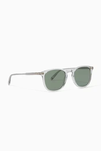 Kinney 49 Acetate Round-Frame Sunglasses    