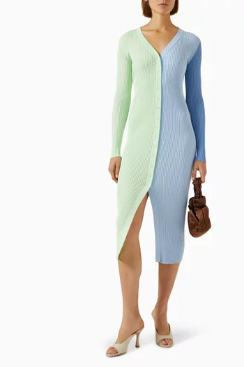 Shoko Sweater Dress in Ribbed Knit