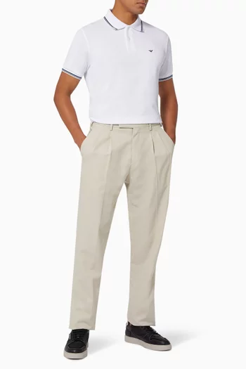 Essential Capsule EA Polo Shirt in Cotton Piquet   